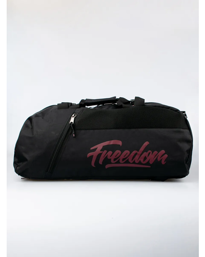 Сумка рюкзак Freedom большой черный/бордо арт 54