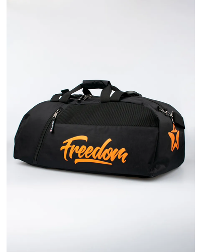 Сумка рюкзак Freedom большой черный/оранжевый арт 54